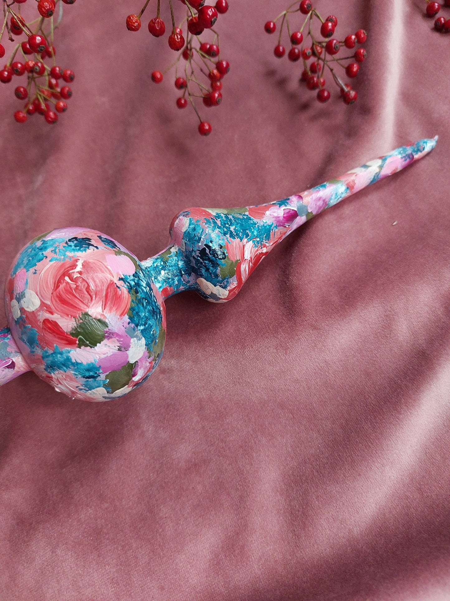 Handpainted christmas baubles