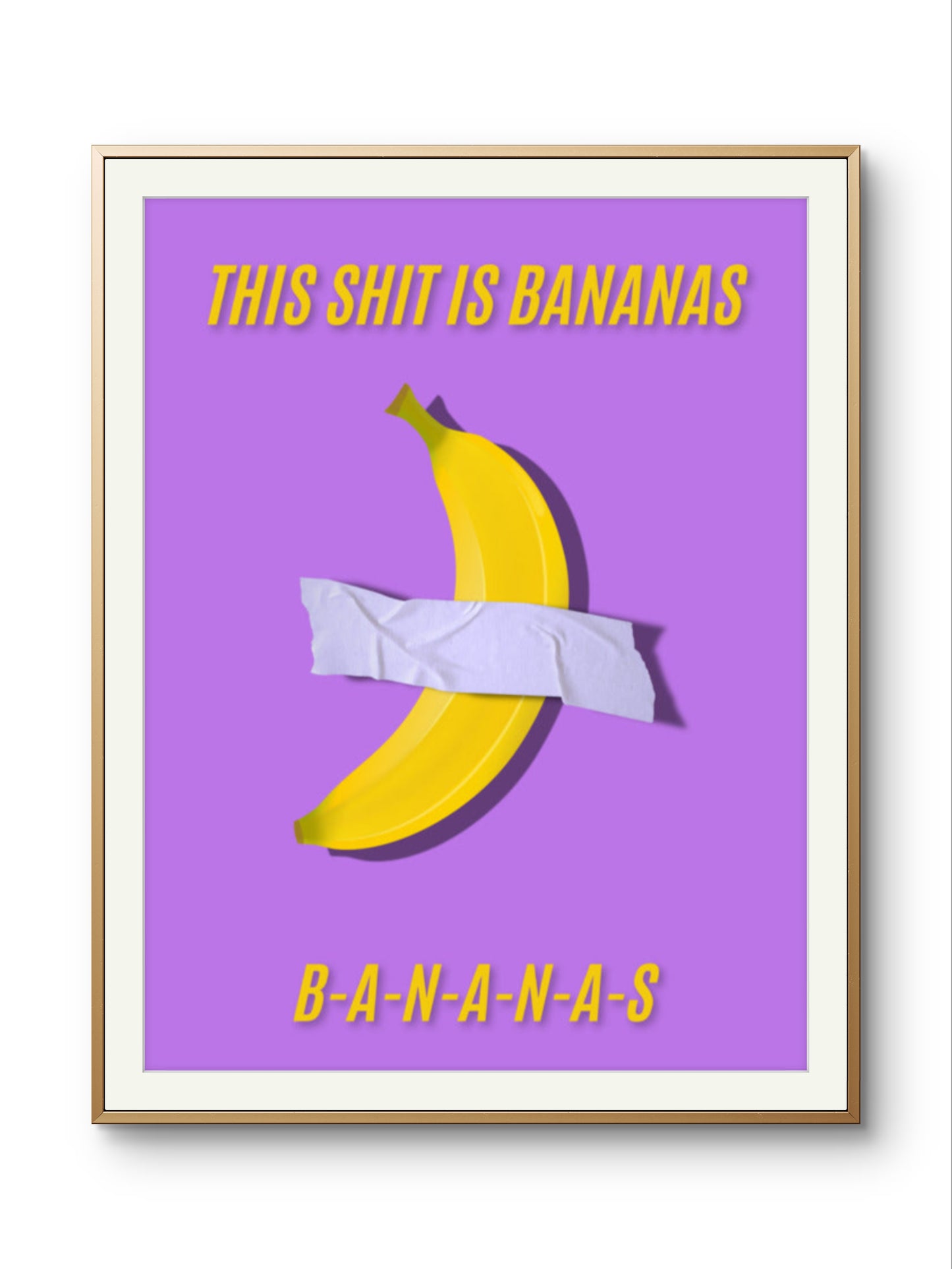 This is bananas lilac Poster