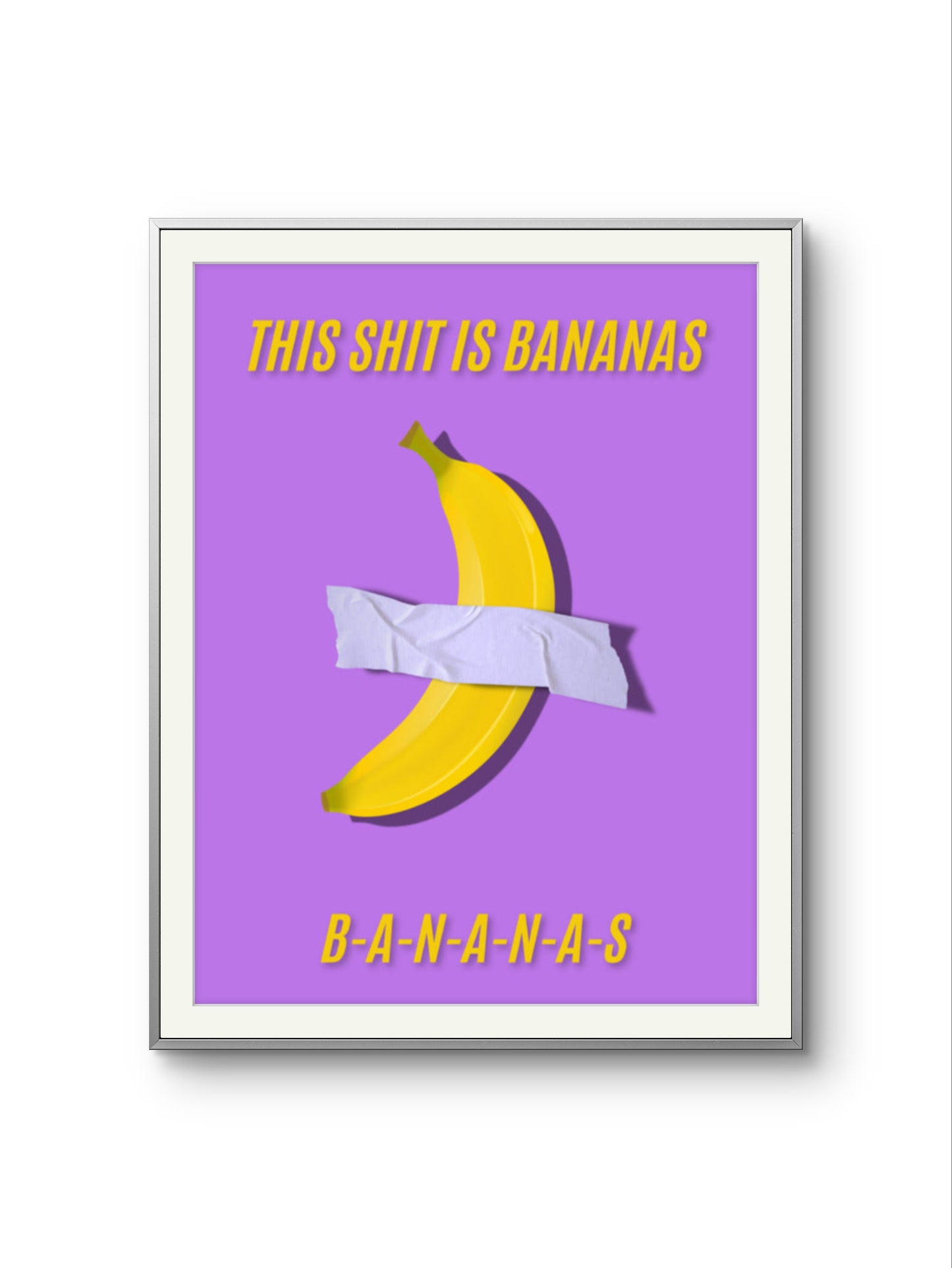 This is bananas lilac Poster