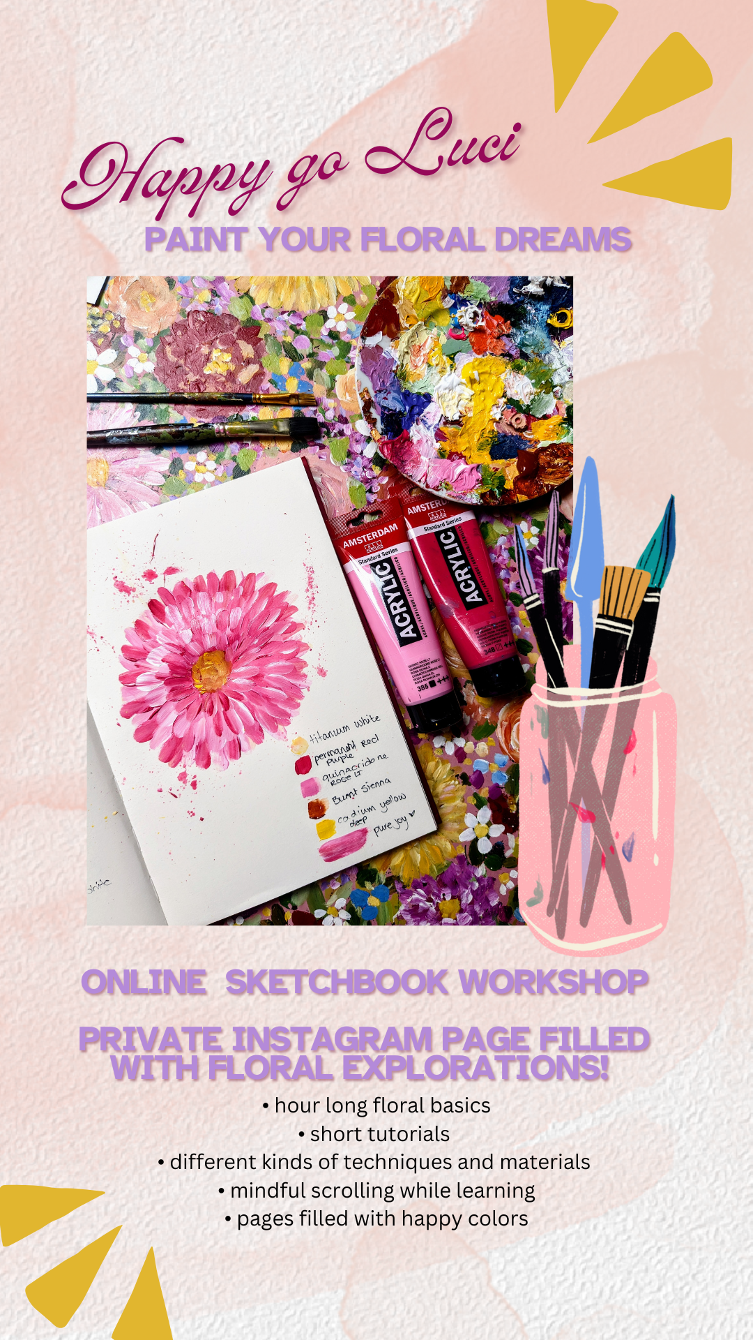 Happy go Luci sketchbook workshop